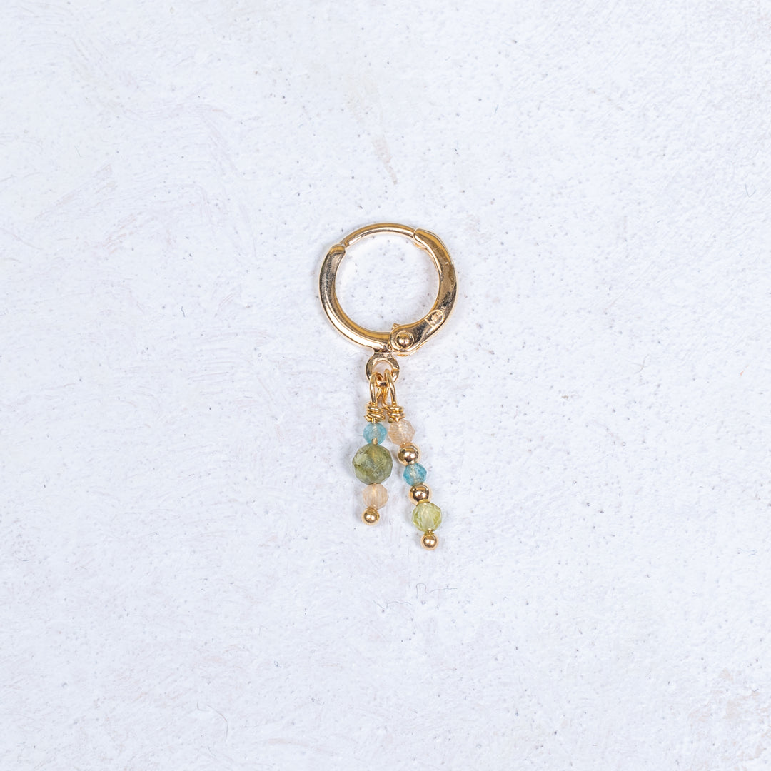 Boucle d'oreille Suzanne - Olive - À l'unité