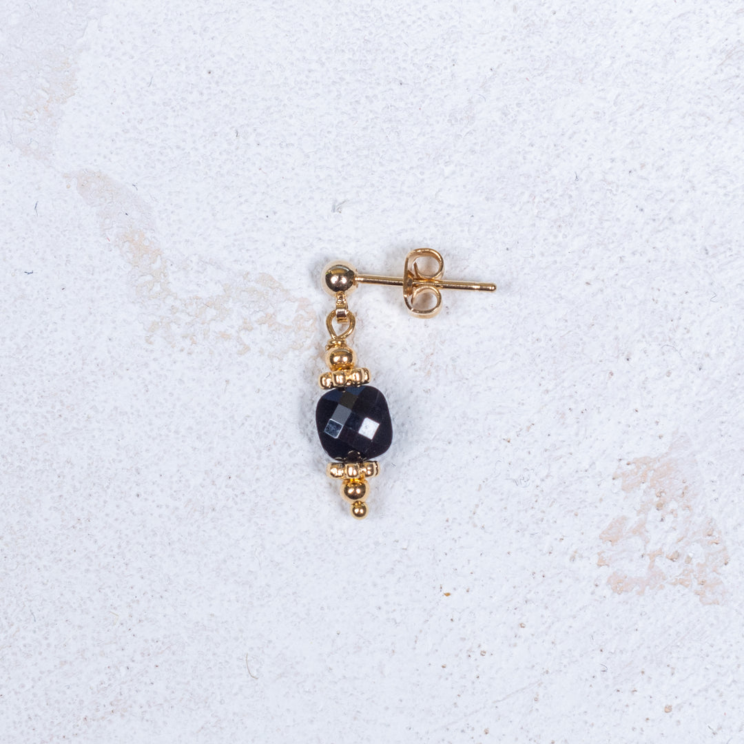 Boucle d'oreille Noalie - Quartz fumé - À l'unité