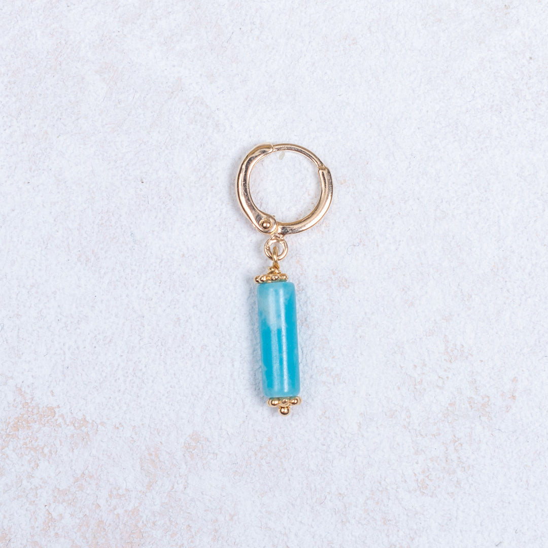 Boucle d'oreille Elyn - Turquoise - À l'unité