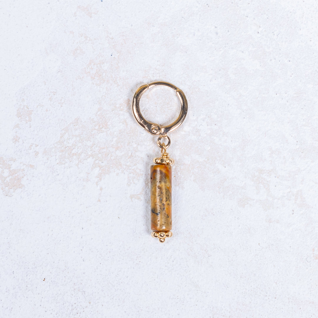 Boucle d'oreille Elyn - Ocre - À l'unité