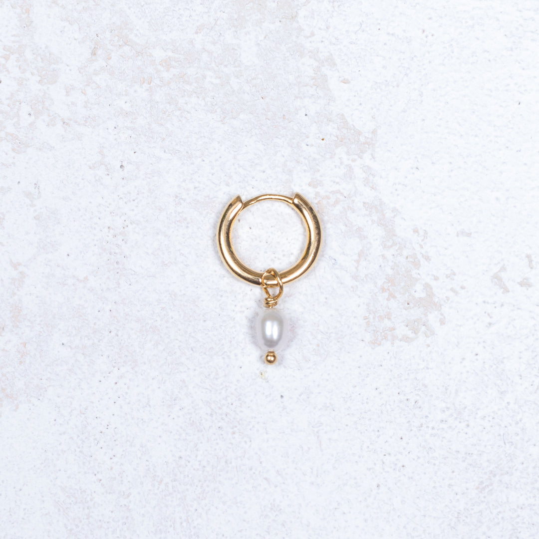 Boucle d'oreille Tiana - Blanc - À l'unité