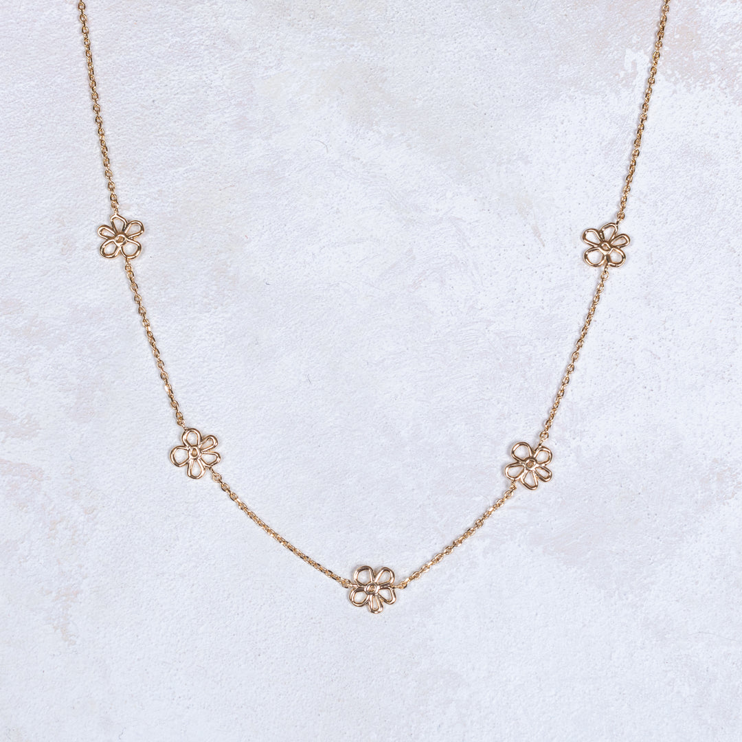 Collier Justine - Multi-Fleurs