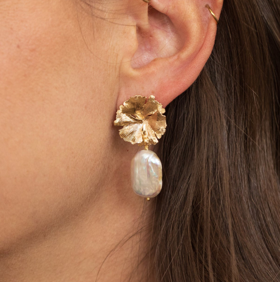 Boucles d'oreilles Magalie - Blanc