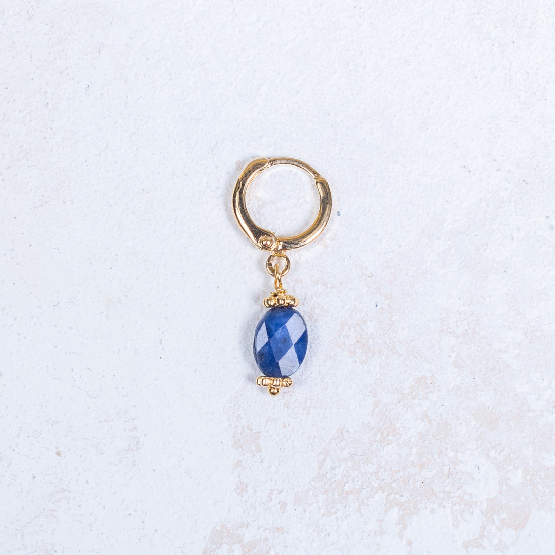 Boucle d'oreille Léopold - Marine - À l'unité