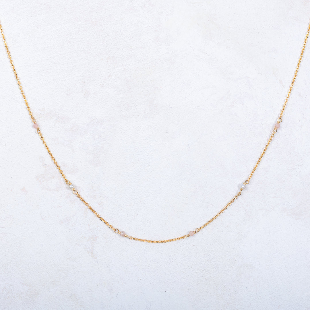 Collier Nora - Vieux Rose
