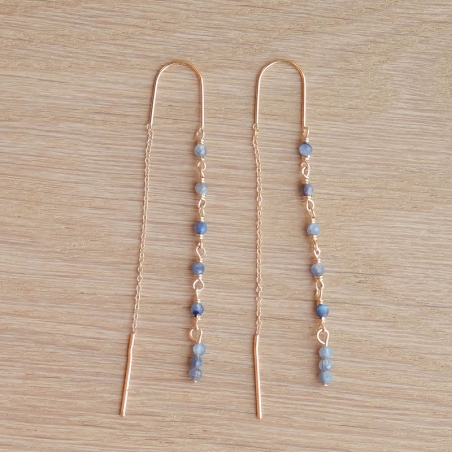 Boucles d'oreilles Gala - Bleu Céleste