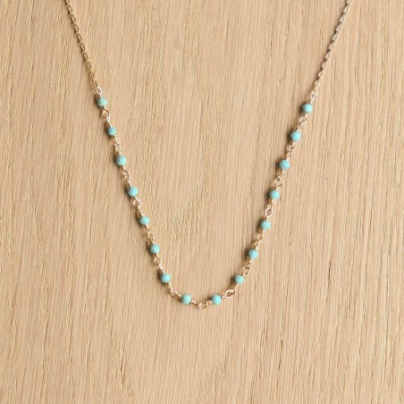 Collier Freja - Turquoise - 45/50 cm