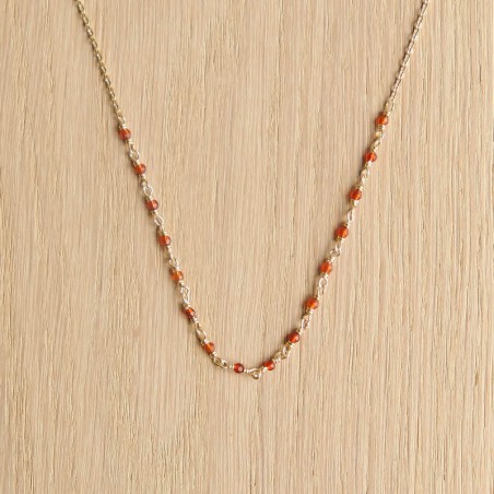 Collier Freja - Rouille - 45/50 cm