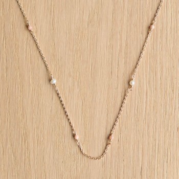 Nora Necklace - Old Pink