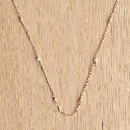 Nora Necklace - Old Pink