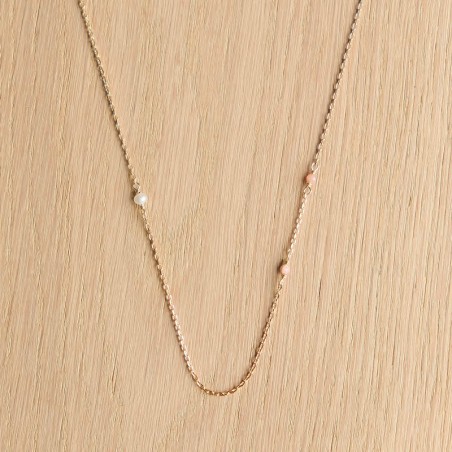 Alban Necklace - Old Pink