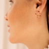 Boucles d'oreilles Lya - Rose - Rouge