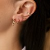 Boucles d'oreilles Marta - Grenat - Vert