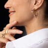 Josiane Earrings - Garnet