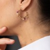 Josiane Earrings - Garnet
