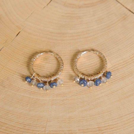 Boucles d'oreilles Nuria - Bleu