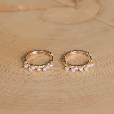 Boucles d'oreilles Marina - Blanc