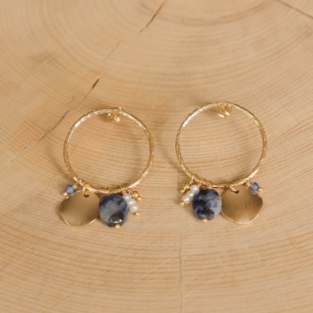 Manon Earrings - Navy