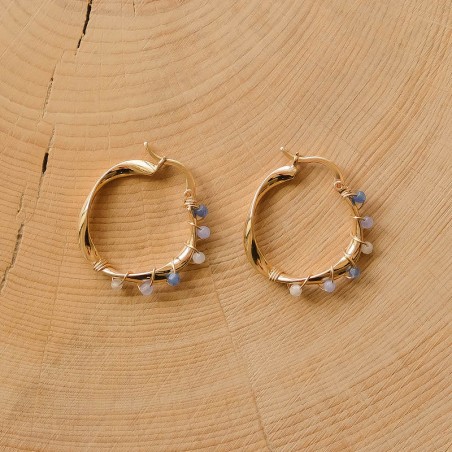 Boucles d'oreilles Amira - Bleu