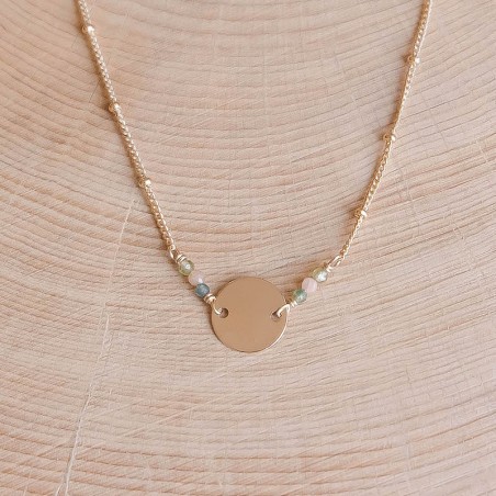 Marguerite Necklace - Olive - Personalized