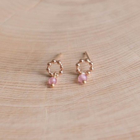 Rose Earrings - Powdery