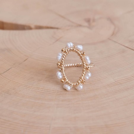 Bergamote Ring - White - Gold