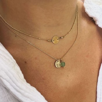 Collier Flore - Olive