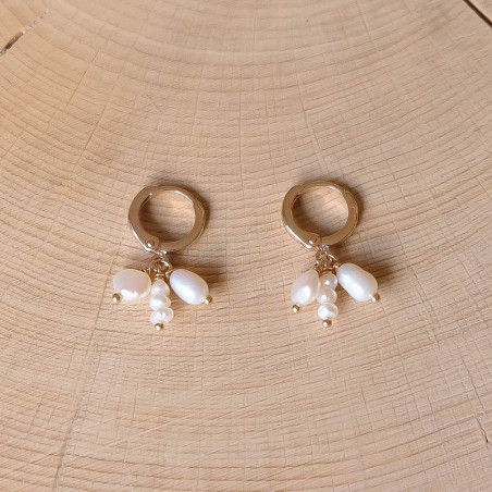 Boucles d'oreilles Olivia - Blanc