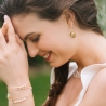 bracelet ophélia plaqué or serti de perles d'eau douce