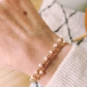 bracelet ophélia plaqué or serti de perles d'eau douce