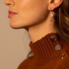 Boucles d'oreilles Amarine - Rose pâle