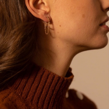 Cécilia double Earrings - Tourmaline