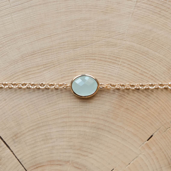 Bracelet Amarine - Vert d'eau