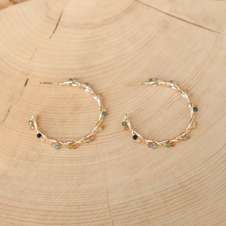 Boucles d'oreilles Marion - Tourmaline