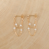 Cécilia double Earrings - White