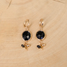 Amarine Earrings - Black