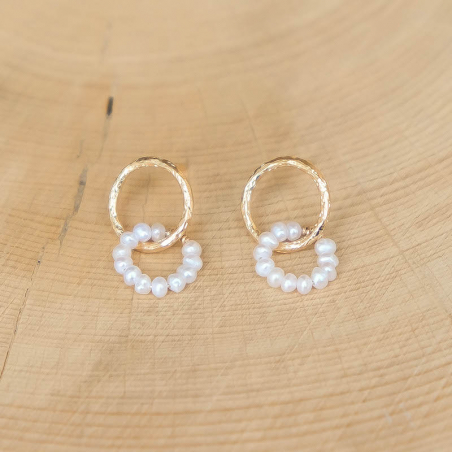 Boucles d'oreilles Niscia - Blanc