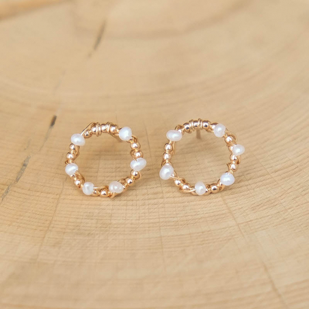 Boucles d'oreilles Orphée - Blanc