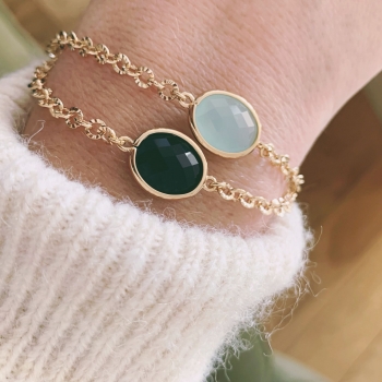 Bracelet Amarine - Vert d'eau