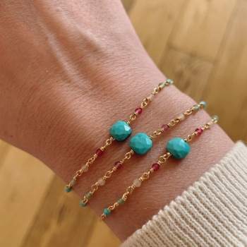 Bracelet Fauve - Turquoise