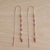 Gala Earrings - Raspberry