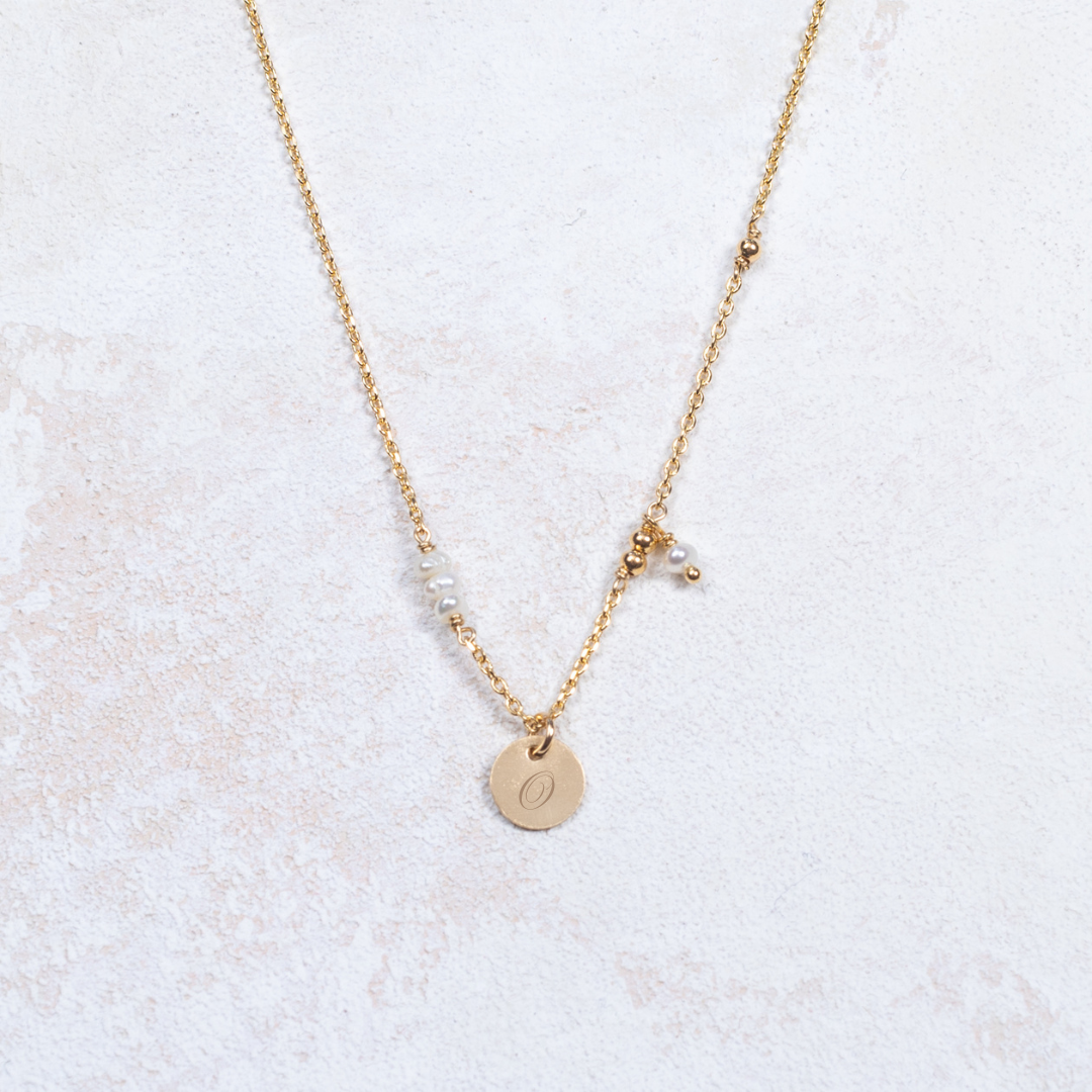 Collier Samuel - Blanc - Personnalisable