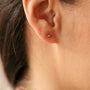 Boucle oreille plaque or lilou unite