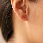 Boucle oreille plaque or lilou unite