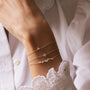 Bracelet plaque or constelee