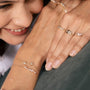 Bracelet plaque or constelee