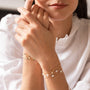Bracelet plaque or alexandra