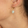 Boucle oreille plaque or leopold olive unite