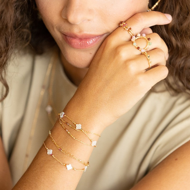 Bracelet plaque or francine