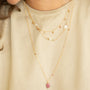 Collier plaque or francine